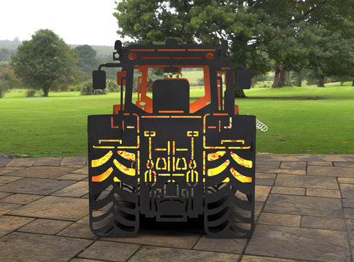 Picture - 2. Tractor Fire Pit Grill. Files DXF, SVG for CNC, Plasma, Laser, Waterjet. Brazier. FirePit. Barbecue.