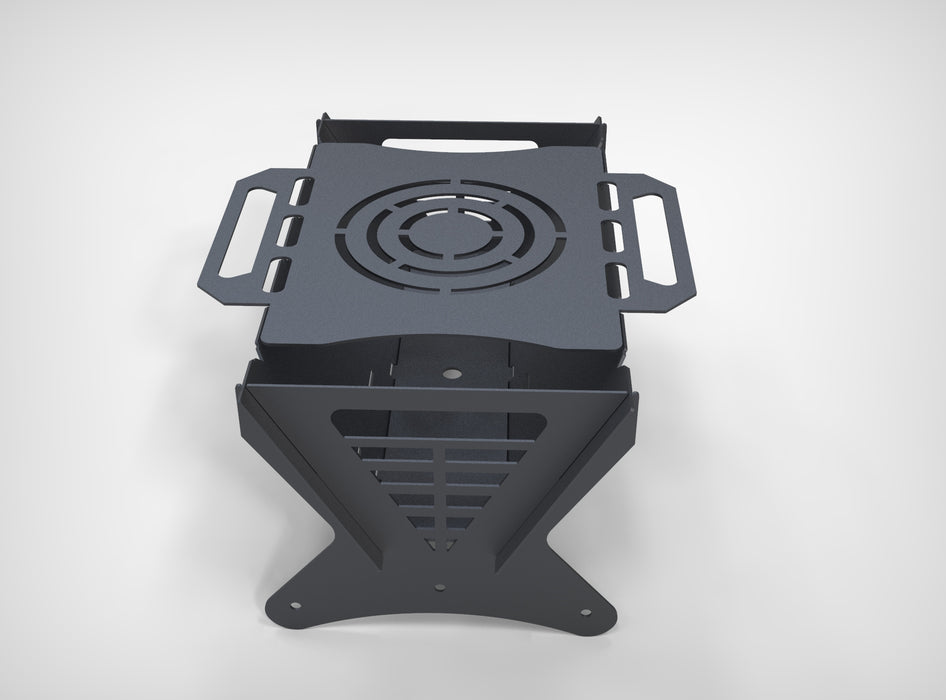 Picture - 2. Mix V2 fire pit, grill and bbq. DXF files for plasma, laser, CNC. Firepit.