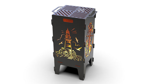 Picture - 2. Lighthouse and Anchor fire pit, grill and bbq. DXF files for plasma, laser, CNC. Firepit.