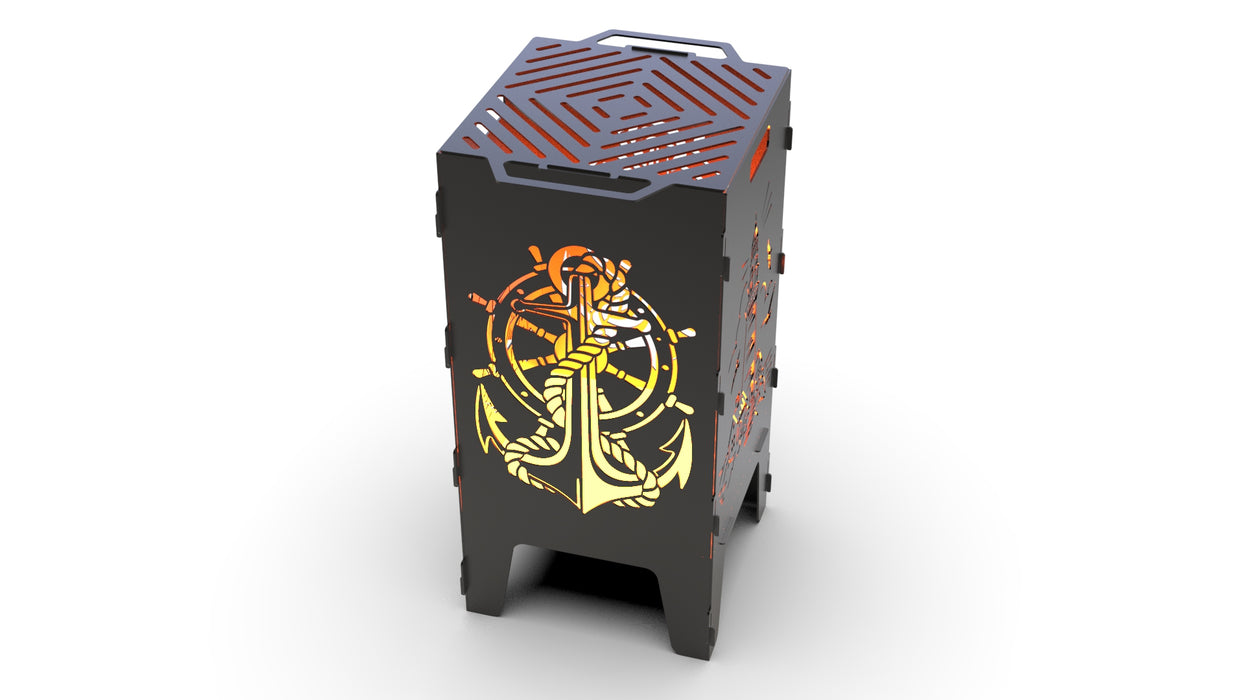 Picture - 3. Lighthouse and Anchor fire pit, grill and bbq. DXF files for plasma, laser, CNC. Firepit.