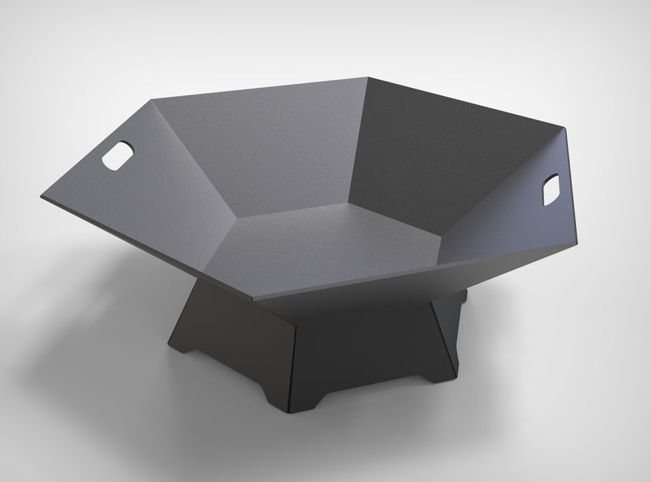 Picture - 10. Hexagon V6 fire pit for camping or backyard. DXF files for plasma, laser, CNC. Firepit.
