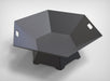Picture - 7. Hexagon V6 fire pit for camping or backyard. DXF files for plasma, laser, CNC. Firepit.