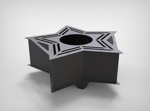 Picture - 2. Star fire pit, grill and bbq. DXF files for plasma, laser, CNC. Firepit.