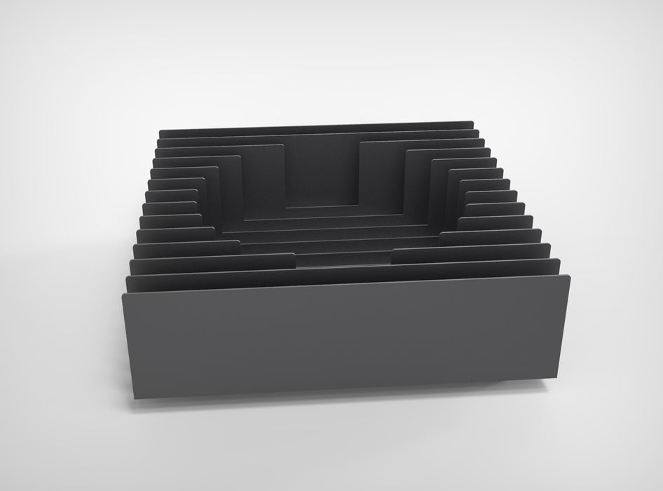Picture - 8. Ribbed fire pit for camping or backyard. DXF files for plasma, laser, CNC. Firepit.