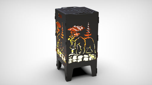 Picture - 2. Bear fire pit, grill and bbq. DXF files for plasma, laser, CNC. Firepit.