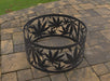 Picture - 2. Fire Pit Ring Cannabis Leaves. Files DXF, SVG for CNC, Plasma, Laser, Waterjet. Garden Fireplace. FirePit. Metal Art Decoration.