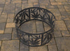 Picture - 4. Fire Pit Ring Cannabis Leaves. Files DXF, SVG for CNC, Plasma, Laser, Waterjet. Garden Fireplace. FirePit. Metal Art Decoration.