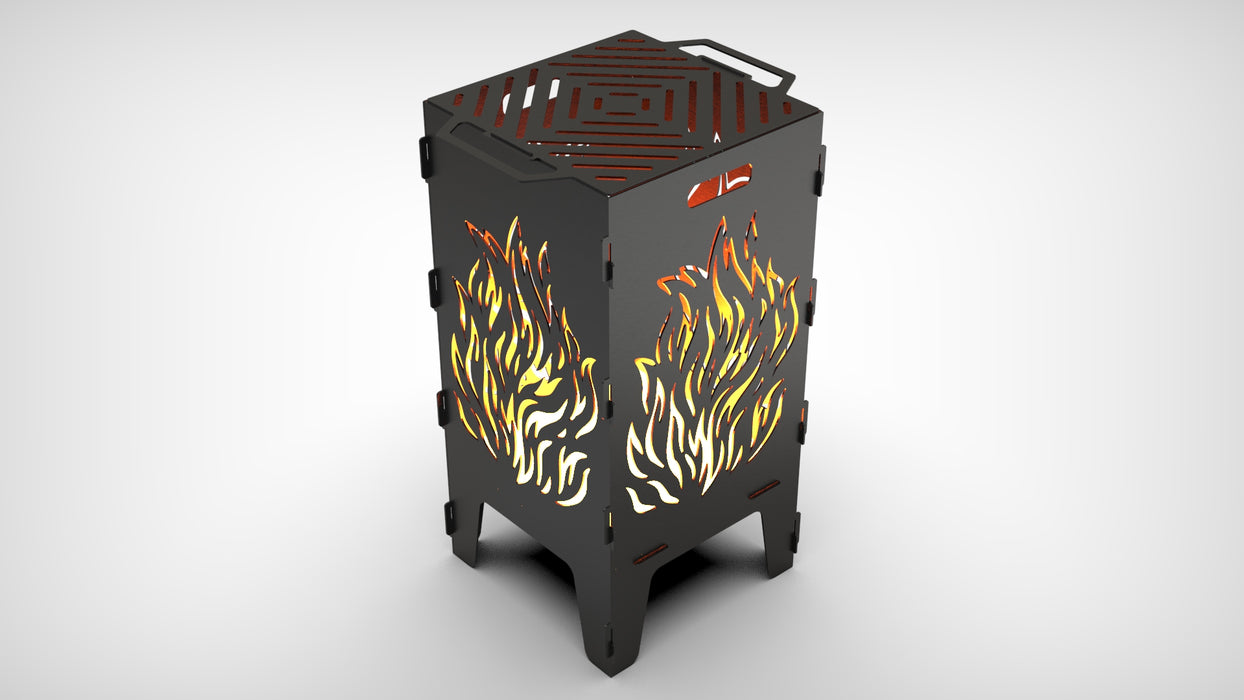 Picture - 3. Fire fire pit, grill and bbq. DXF files for plasma, laser, CNC. Firepit.