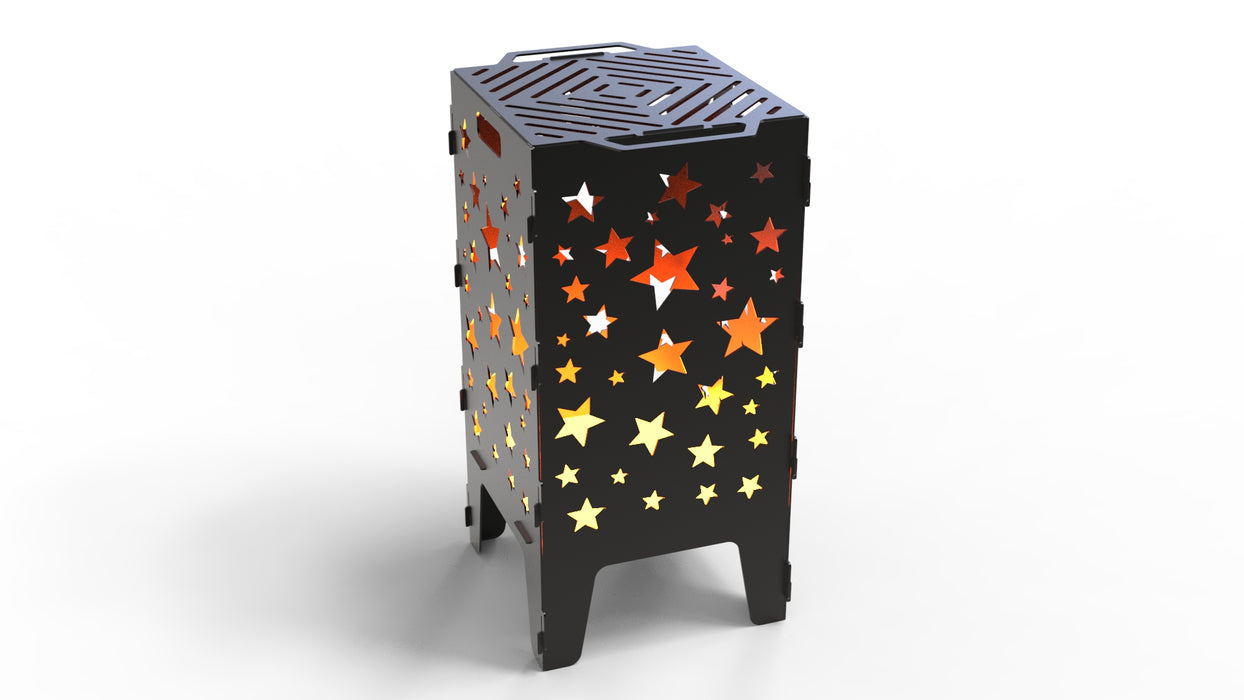 Picture - 3. Stars fire pit, grill and bbq. DXF files for plasma, laser, CNC. Firepit.