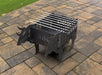 Picture - 6. Bull Fire Pit Grill. Files DXF, SVG for CNC, Plasma, Laser, Waterjet. Brazier. FirePit. Barbecue.