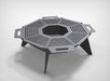 Picture - 9. Octagon UFO fire pit, grill and bbq. DXF files for plasma, laser, CNC. Firepit.