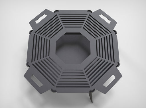 Picture - 2. Octagon UFO fire pit, grill and bbq. DXF files for plasma, laser, CNC. Firepit.
