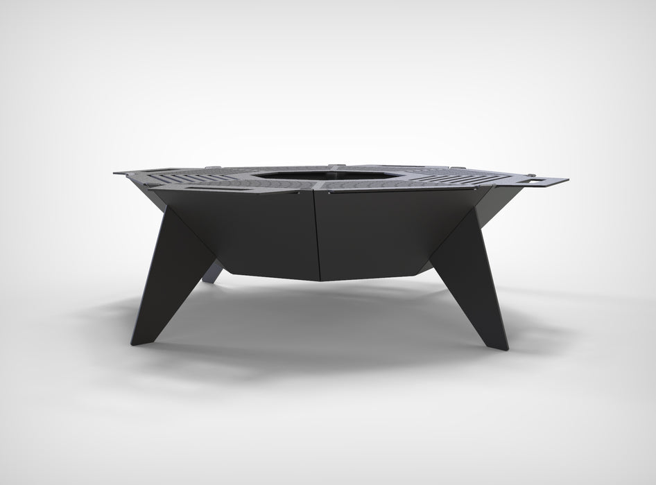 Picture - 4. Octagon UFO fire pit, grill and bbq. DXF files for plasma, laser, CNC. Firepit.