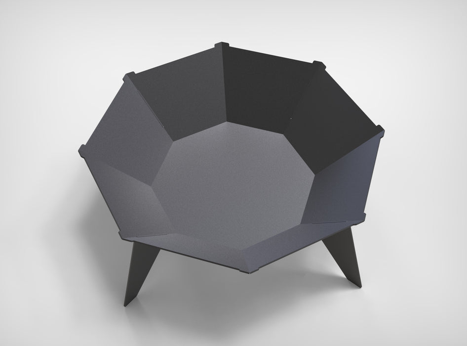 Picture - 6. Octagon UFO fire pit, grill and bbq. DXF files for plasma, laser, CNC. Firepit.