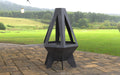 Picture - 4. Pyramid Rocket II Fire Pit. Files DXF, SVG for CNC, Plasma, Laser, Waterjet. Garden Fireplace. FirePit. Metal Art Decoration.