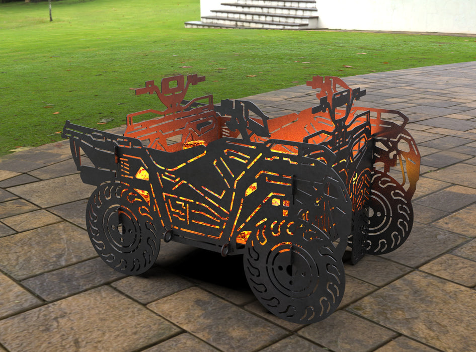 Picture - 3. All-terrain vehicle ATV Fire Pit Grill. Files DXF, SVG for CNC, Plasma, Laser, Waterjet. Brazier. FirePit. Barbecue.