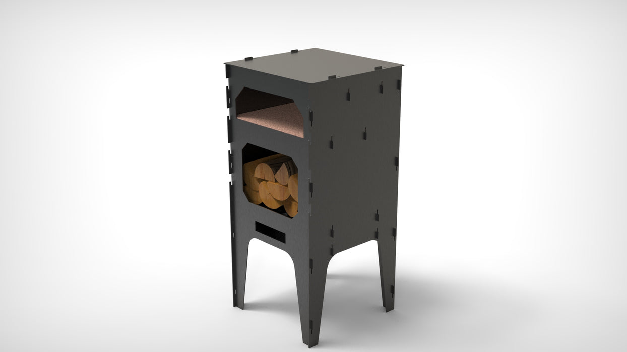 Picture - 16. Pizza Oven and Stove for Cauldron. DXF files for plasma, laser, CNC. Outdoor pizza.
