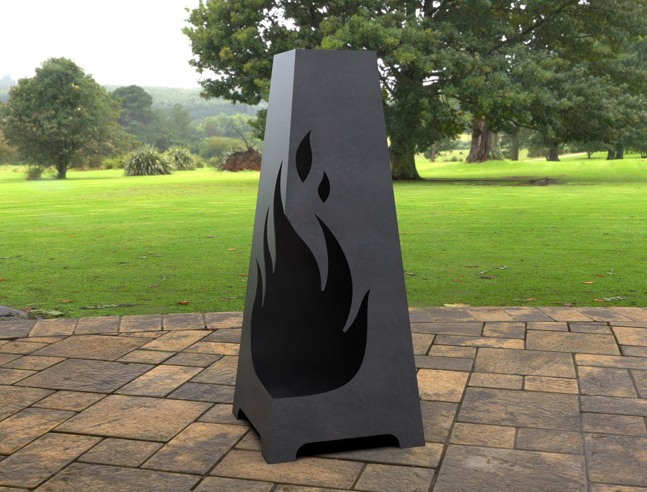 Picture - 3. Fire Pyramid Fire Pit. Files DXF, SVG for CNC, Plasma, Laser, Waterjet. Garden Fireplace. FirePit. Metal Art Decoration.