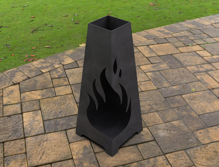 Picture - 4. Fire Pyramid Fire Pit. Files DXF, SVG for CNC, Plasma, Laser, Waterjet. Garden Fireplace. FirePit. Metal Art Decoration.