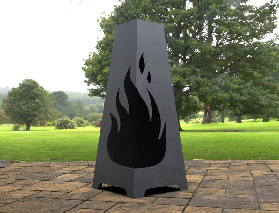 Picture - 5. Fire Pyramid Fire Pit. Files DXF, SVG for CNC, Plasma, Laser, Waterjet. Garden Fireplace. FirePit. Metal Art Decoration.