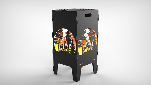 Picture - 2. Forest fire pit, grill and bbq. DXF files for plasma, laser, CNC. Firepit.