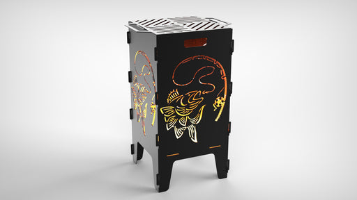 Picture - 2. Fish fire pit, grill and bbq. DXF files for plasma, laser, CNC. Firepit.