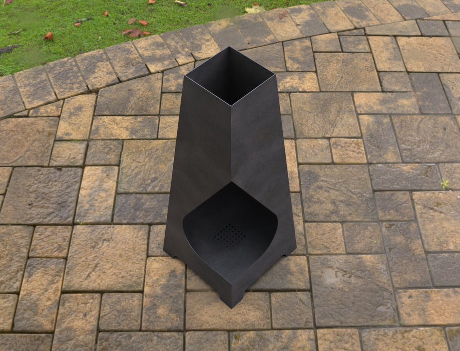 Picture - 2. Drop Pyramid Fire Pit. Files DXF, SVG for CNC, Plasma, Laser, Waterjet. Garden Fireplace. FirePit. Metal Art Decoration.
