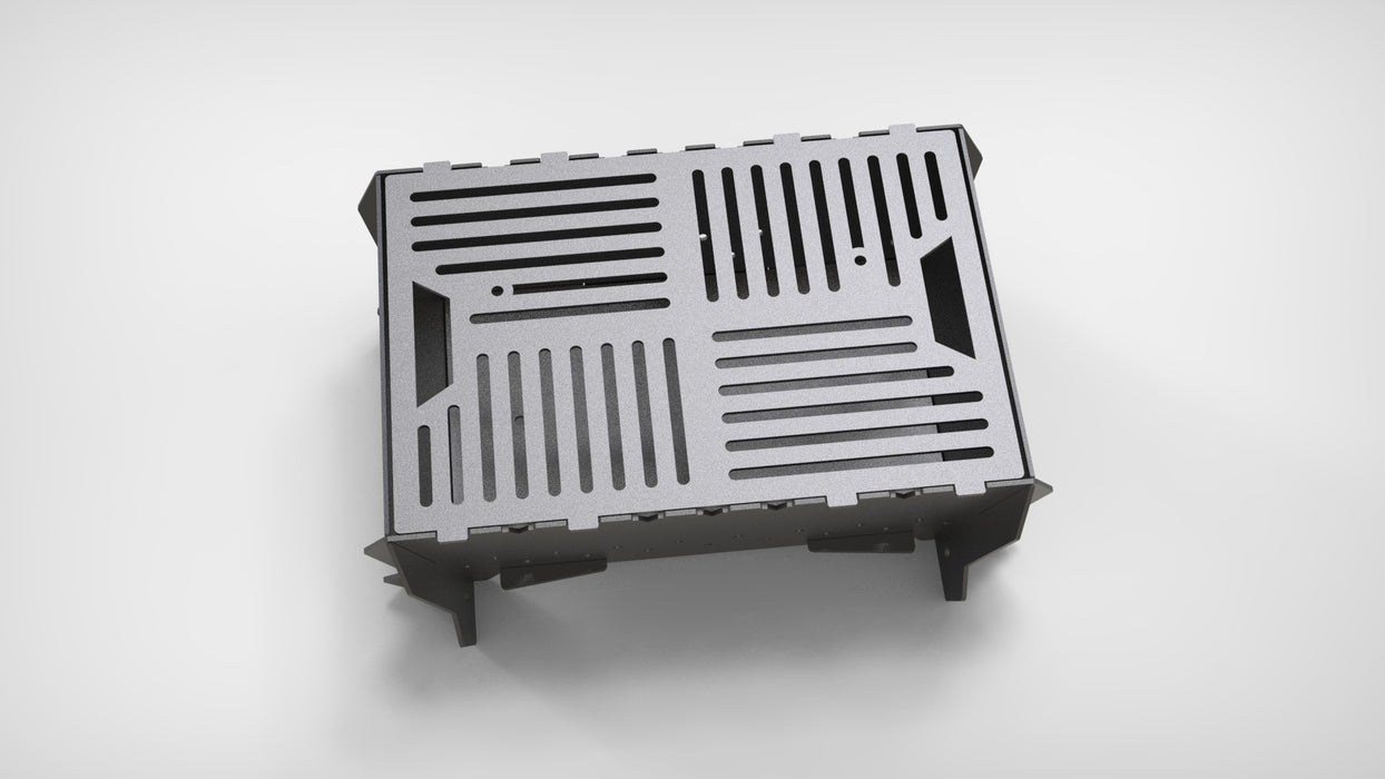 Picture - 4. Flat pack, Campfire pit for camping, mangal, fire pit, grill and bbq. DXF files for plasma, laser, CNC. Firepit.