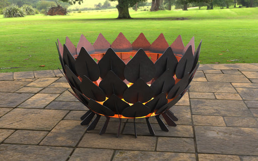 Picture - 2. Leaves Scales Fire pit. Files DXF, SVG for CNC, Plasma, Laser, Waterjet. Garden Fireplace. FirePit. Metal Art Decoration.