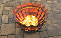 Picture - 5. Leaves Scales Fire pit. Files DXF, SVG for CNC, Plasma, Laser, Waterjet. Garden Fireplace. FirePit. Metal Art Decoration.