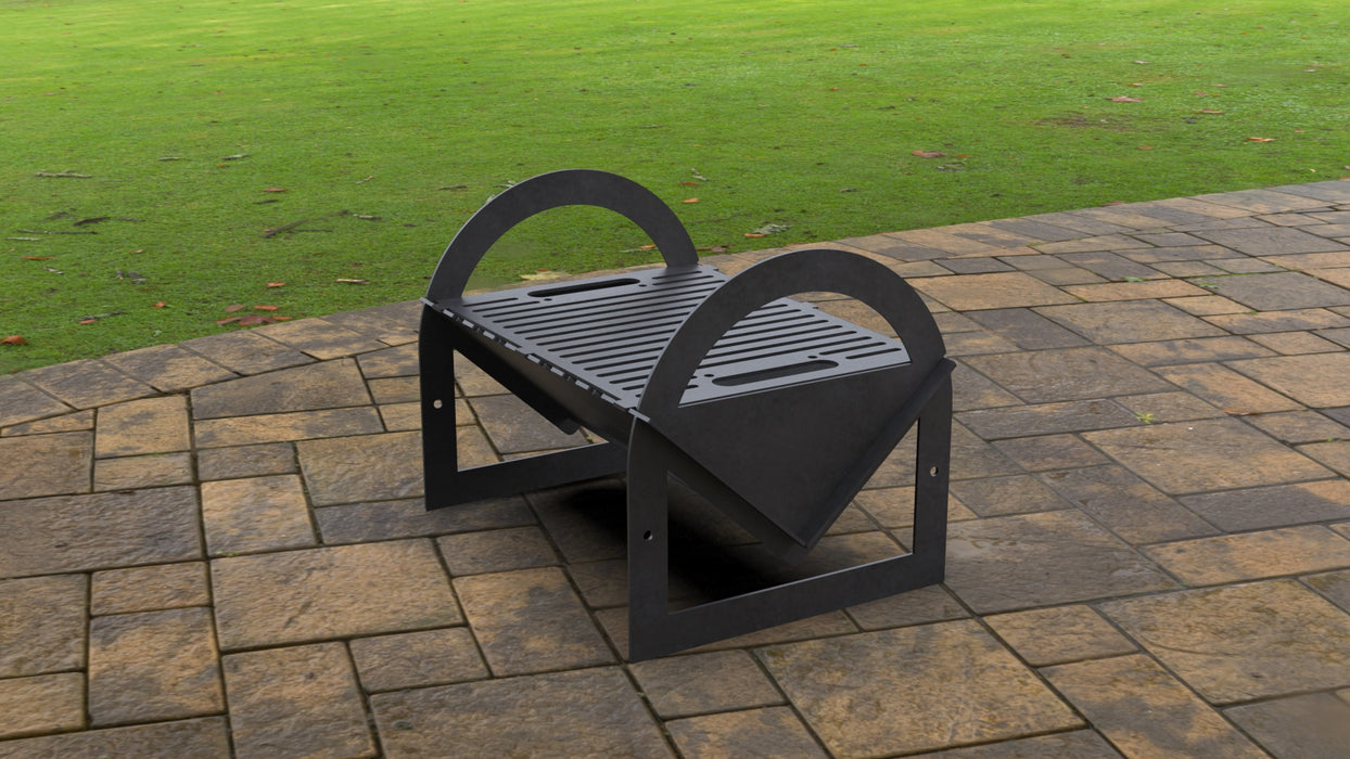 Picture - 3. Flat pack II Fire Pit Grill. Files DXF, SVG for CNC, Plasma, Laser, Waterjet. Brazier. FirePit. Barbecue.