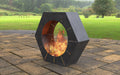 Picture - 3. Chimnea Hexagon Fire Pit. Files DXF, SVG for CNC, Plasma, Laser, Waterjet. Garden Fireplace. FirePit. Metal Art Decoration.