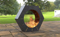 Picture - 5. Chimnea Hexagon Fire Pit. Files DXF, SVG for CNC, Plasma, Laser, Waterjet. Garden Fireplace. FirePit. Metal Art Decoration.