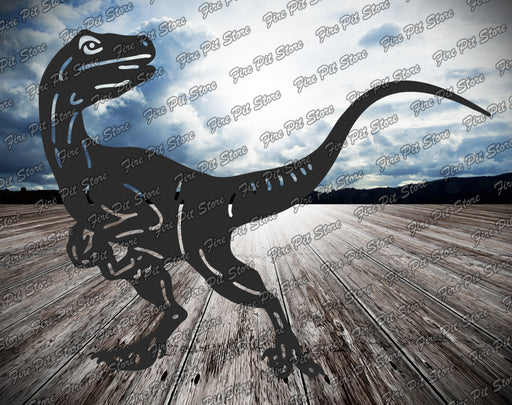 Picture. Velociraptor. Metal art DXF files for plasma, laser, CNC, waterjet. Home wall vector art.