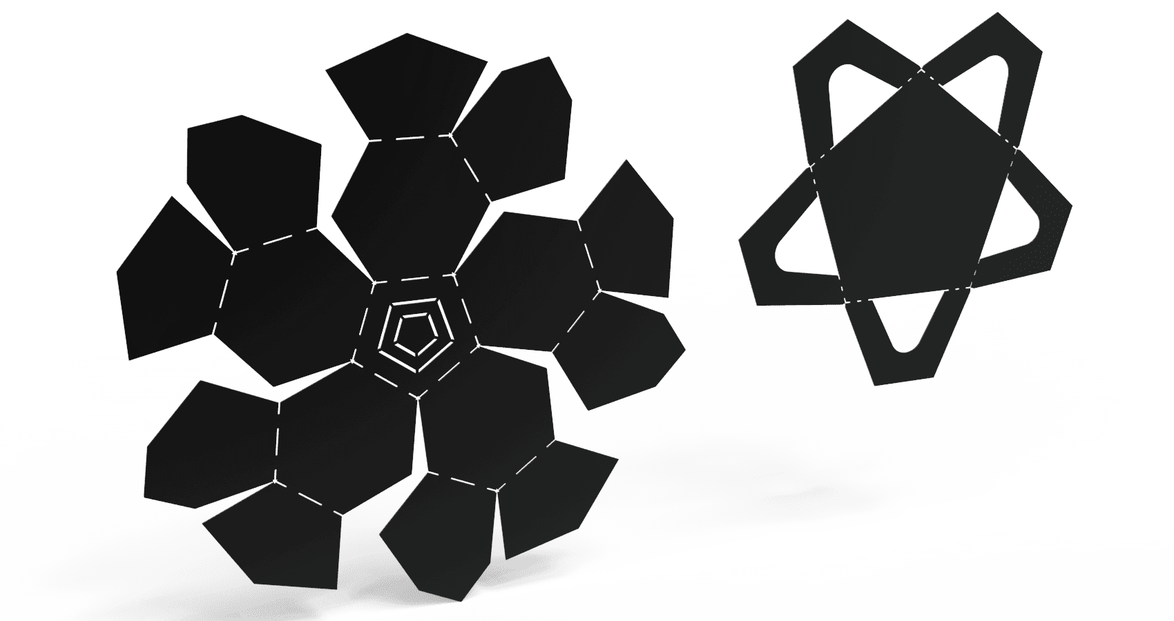 All elements of the Fire Bowl V2 are connected into one piece.