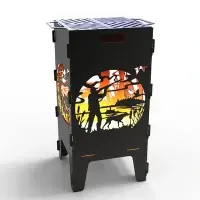 Hunting Fire Pit Grill DXF and SVG Art and Design Files for CNC/Laser ...