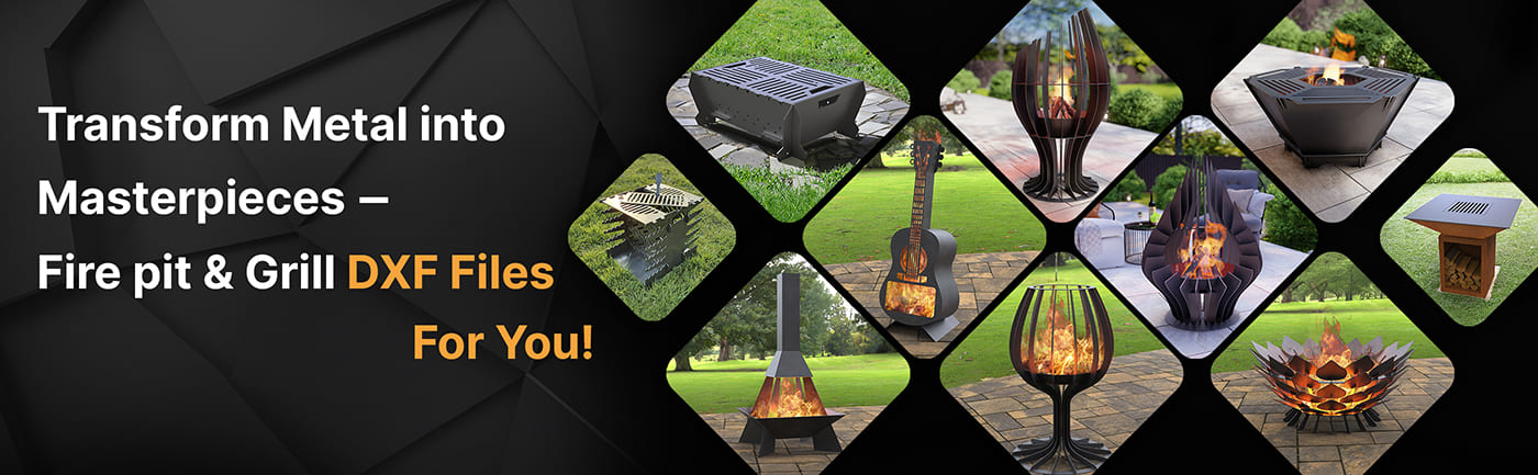 Transform Metal into Masterpieces – Fire pit & Grill DXF Files for You!