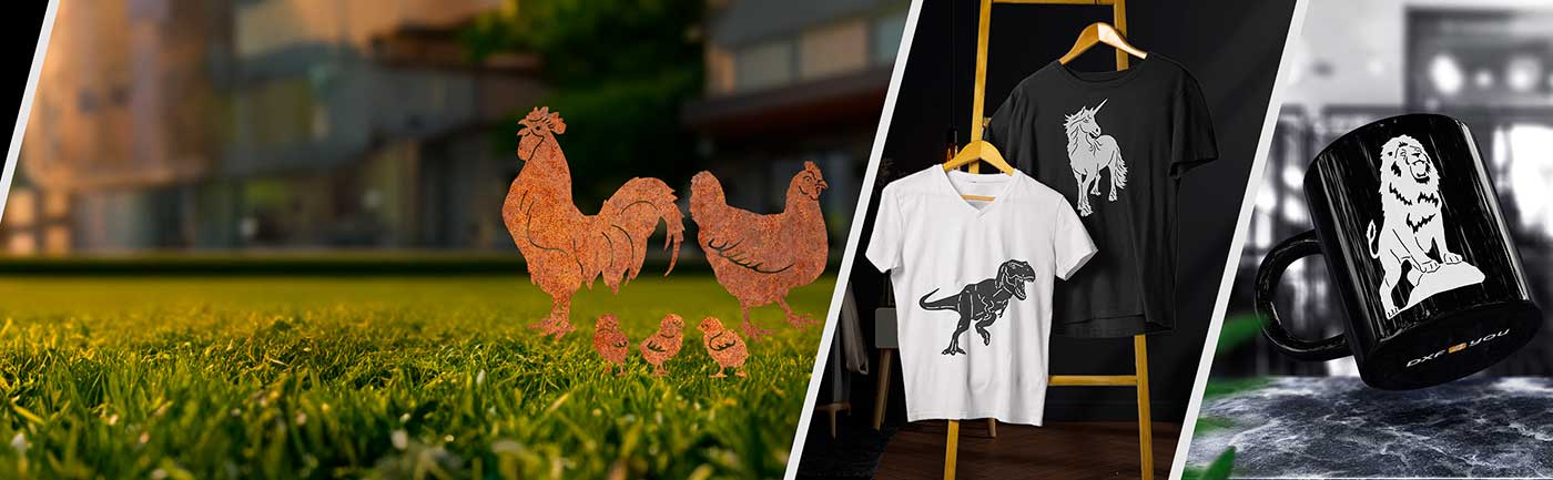 Fișiere de design DXF și SVG pentru produse metalice și imprimare pe orice obiect